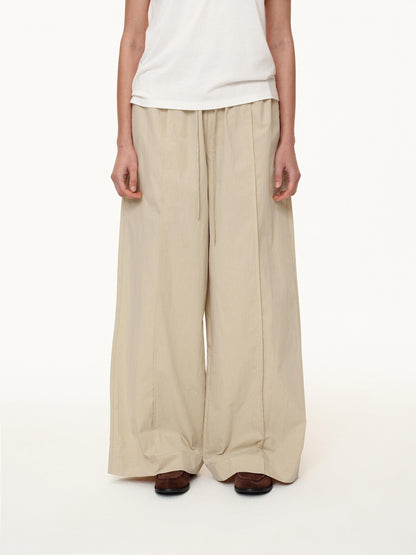 Northbutsouth Tricolor Pleated Elastic Waist Casual Women&
