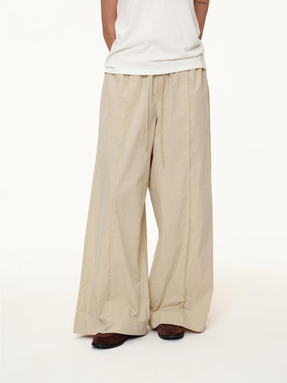 Northbutsouth Tricolor Pleated Elastic Waist Casual Women&