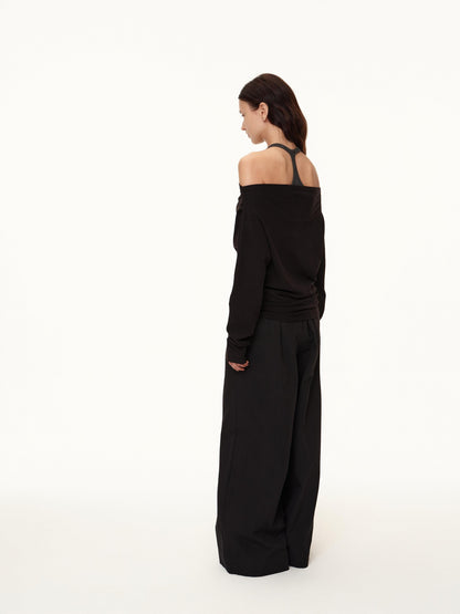 Northbutsouth Tricolor Pleated Elastic Waist Casual Women&