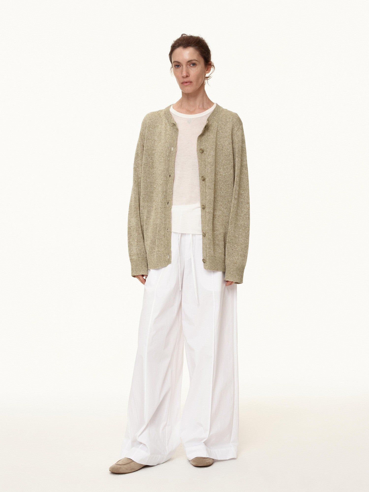 Northbutsouth Tricolor Pleated Elastic Waist Casual Women&