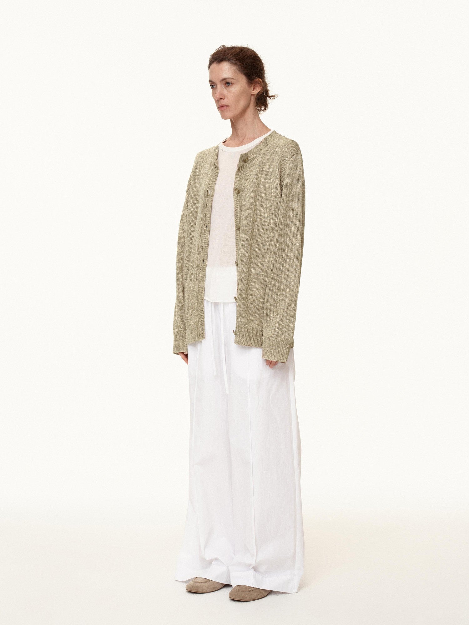 Northbutsouth Tricolor Pleated Elastic Waist Casual Women&