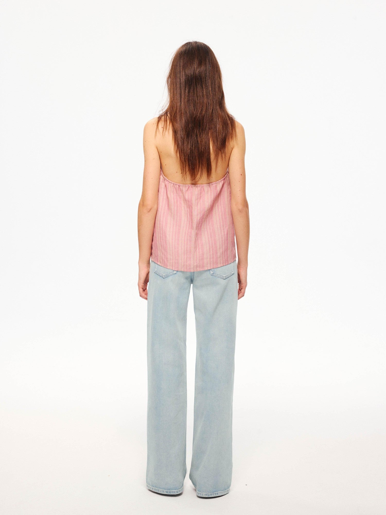 Northbutsouth Tricolor Striped V-neck Women&