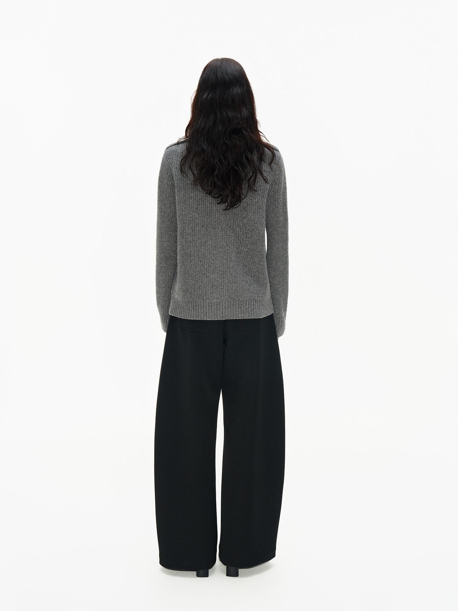 Northbutsouth Tricolor Turndown Double Breasted Loose Women&