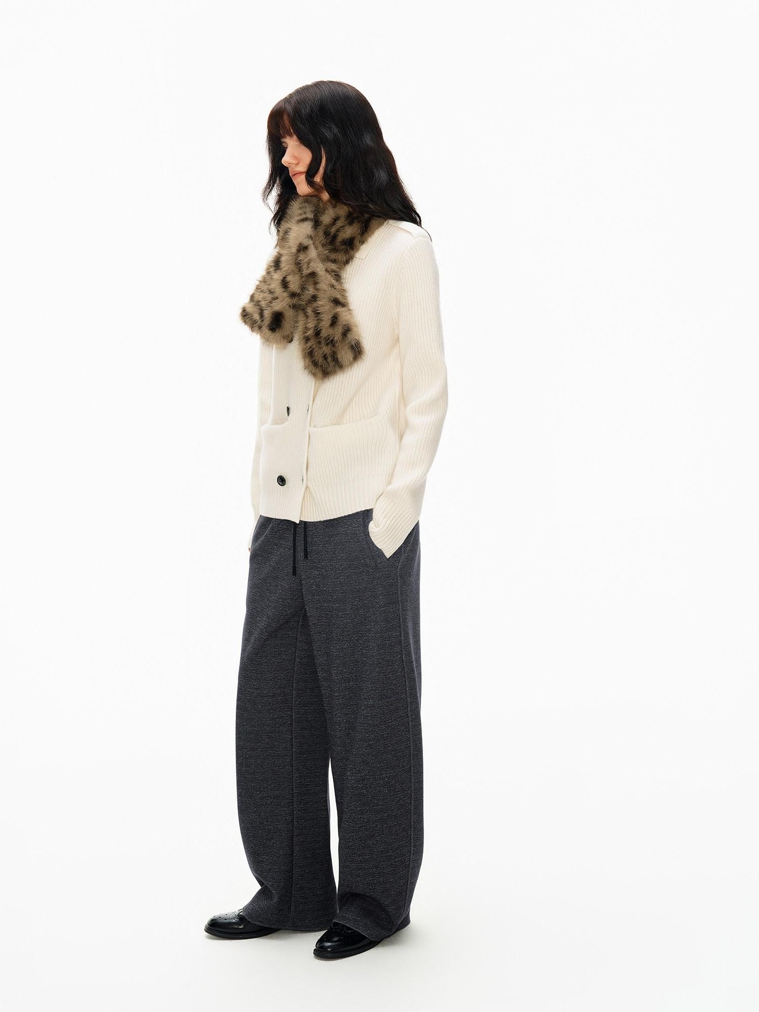 Northbutsouth Tricolor Turndown Double Breasted Loose Women&