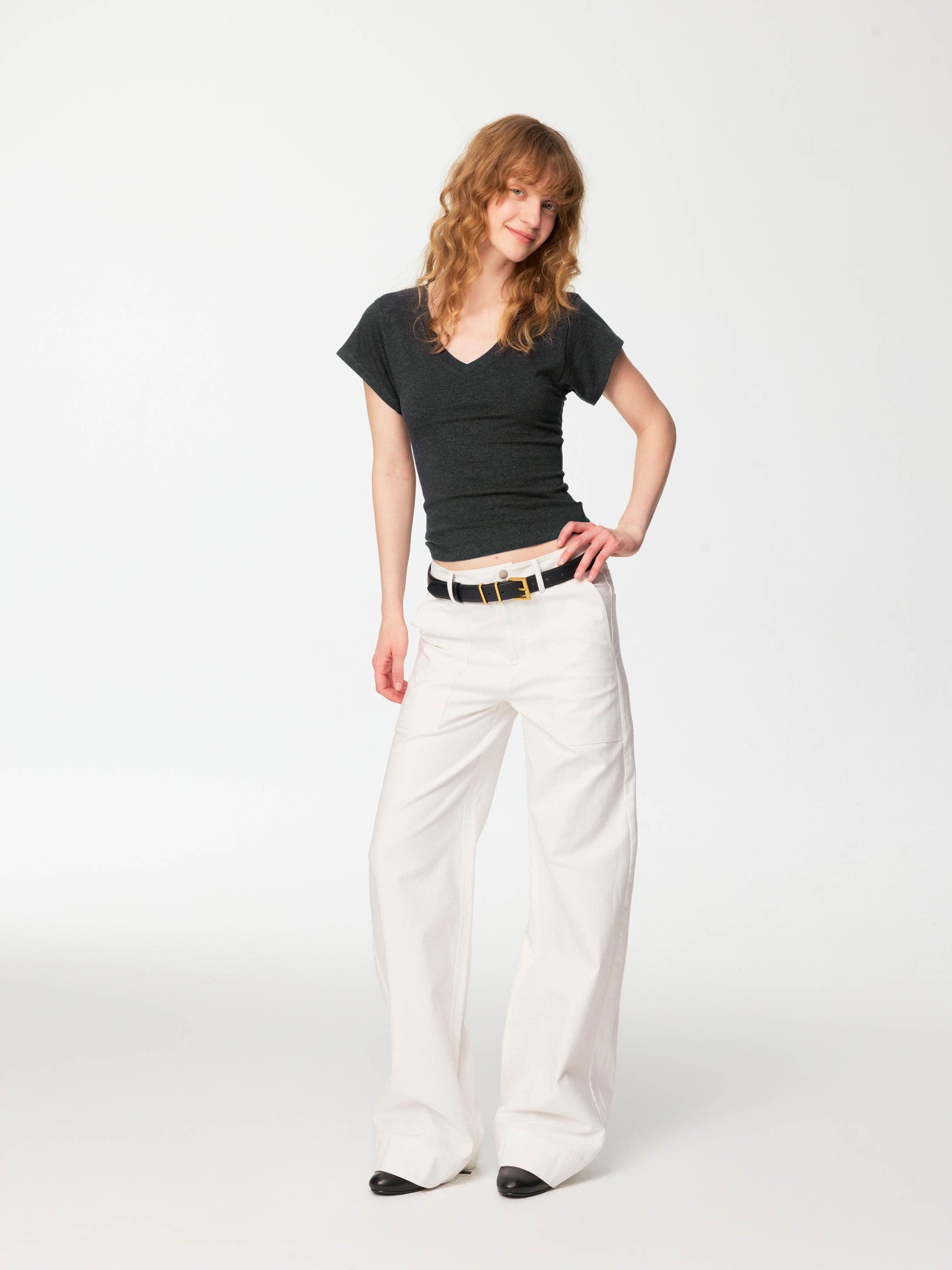 Northbutsouth Tricolor Wide Hem Large Pocket Cargo Women&
