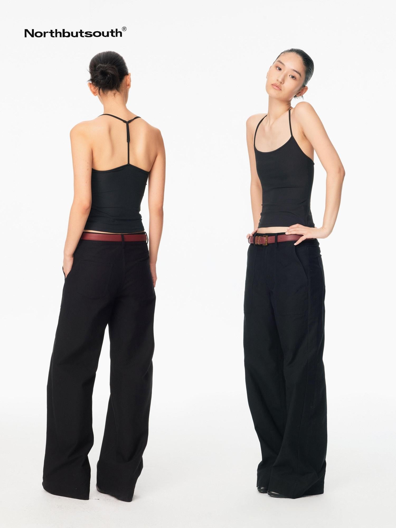 Northbutsouth Tricolor Wide Hem Large Pocket Cargo Women&