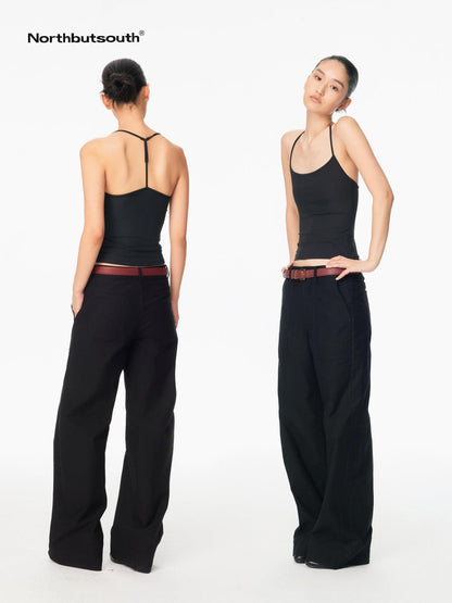 Northbutsouth Tricolor Wide Hem Large Pocket Cargo Women&