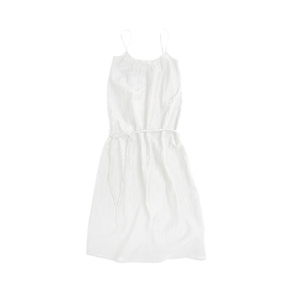 Northbutsouth Twist Knot V-Neck Adjustable Strap Textured Midi Dress MISSTT