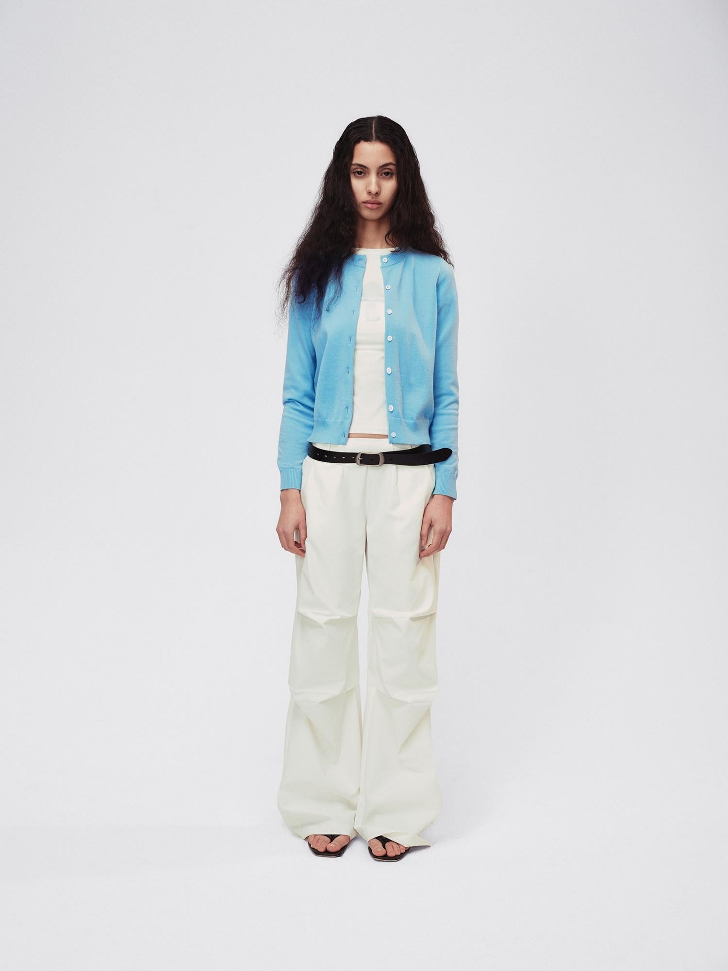 Northbutsouth Two Tone Colorblock Lightweight Mother Of Pearl Button Women&