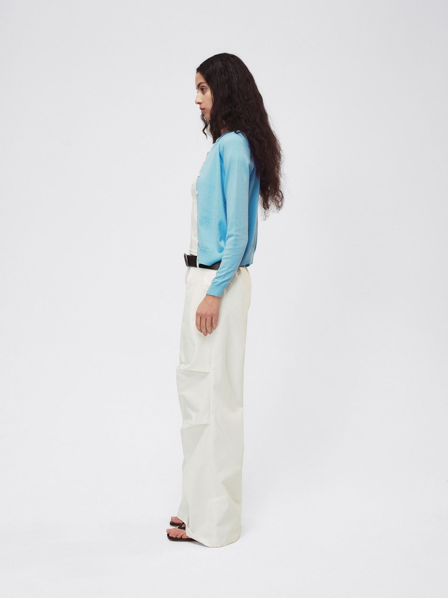 Northbutsouth Two Tone Colorblock Lightweight Mother Of Pearl Button Women&