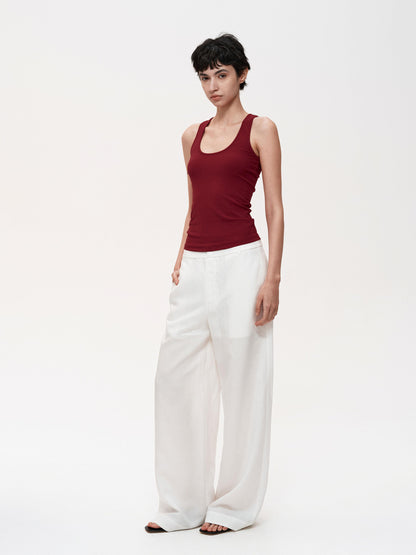 Northbutsouth U-Neck Slim Fit Ribbed Tank Top