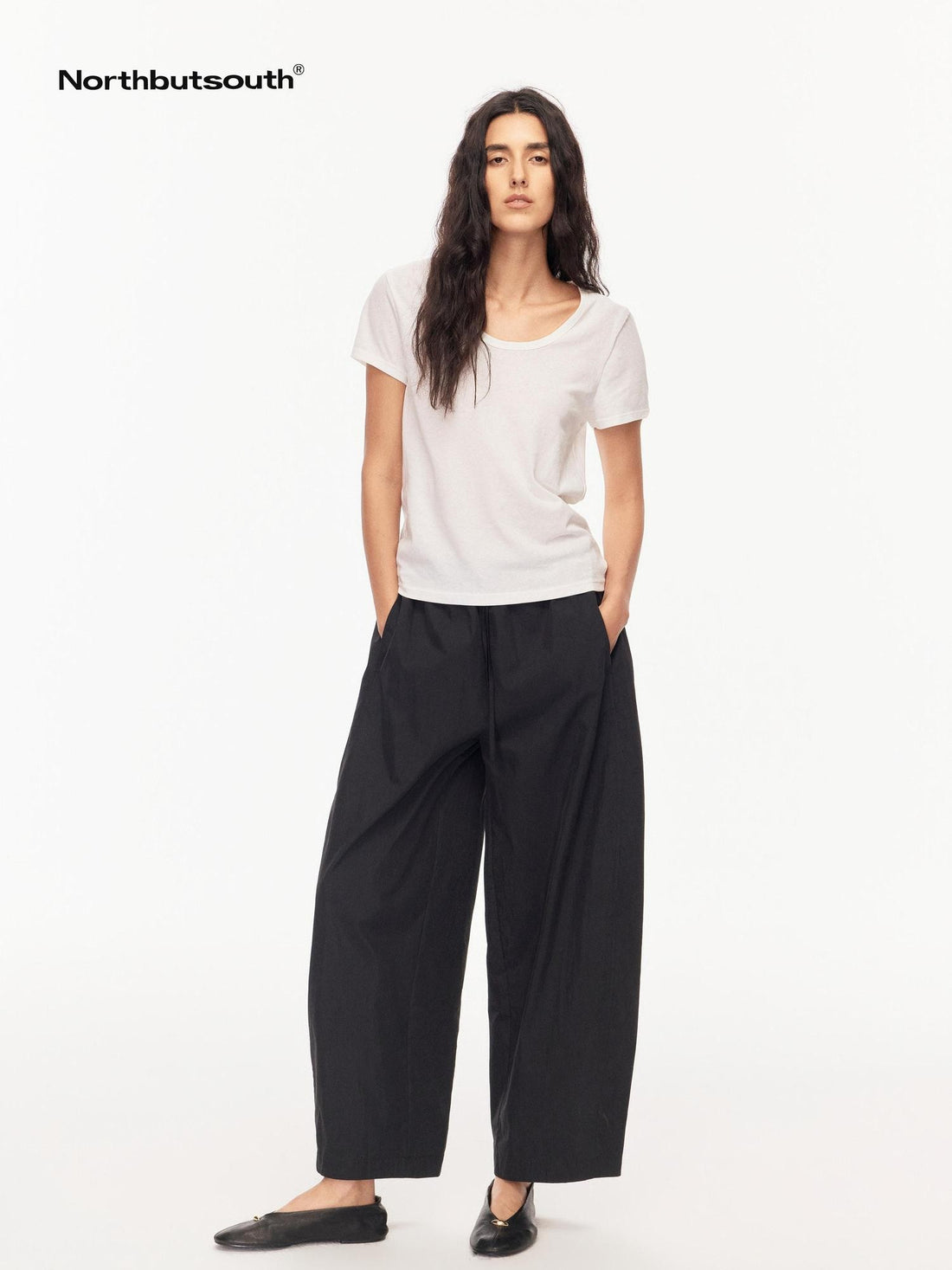 Northbutsouth U Neck Loose Casual Women&