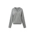 Northbutsouth V-Neck Hooded Loose Knit Top MISSTT