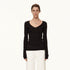 Northbutsouth V-Neck Tencel Wool Stretch Long Sleeve Base Layer MISSTT