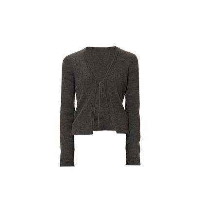 Northbutsouth V-Neck Tied Wool Cardigan MISSTT