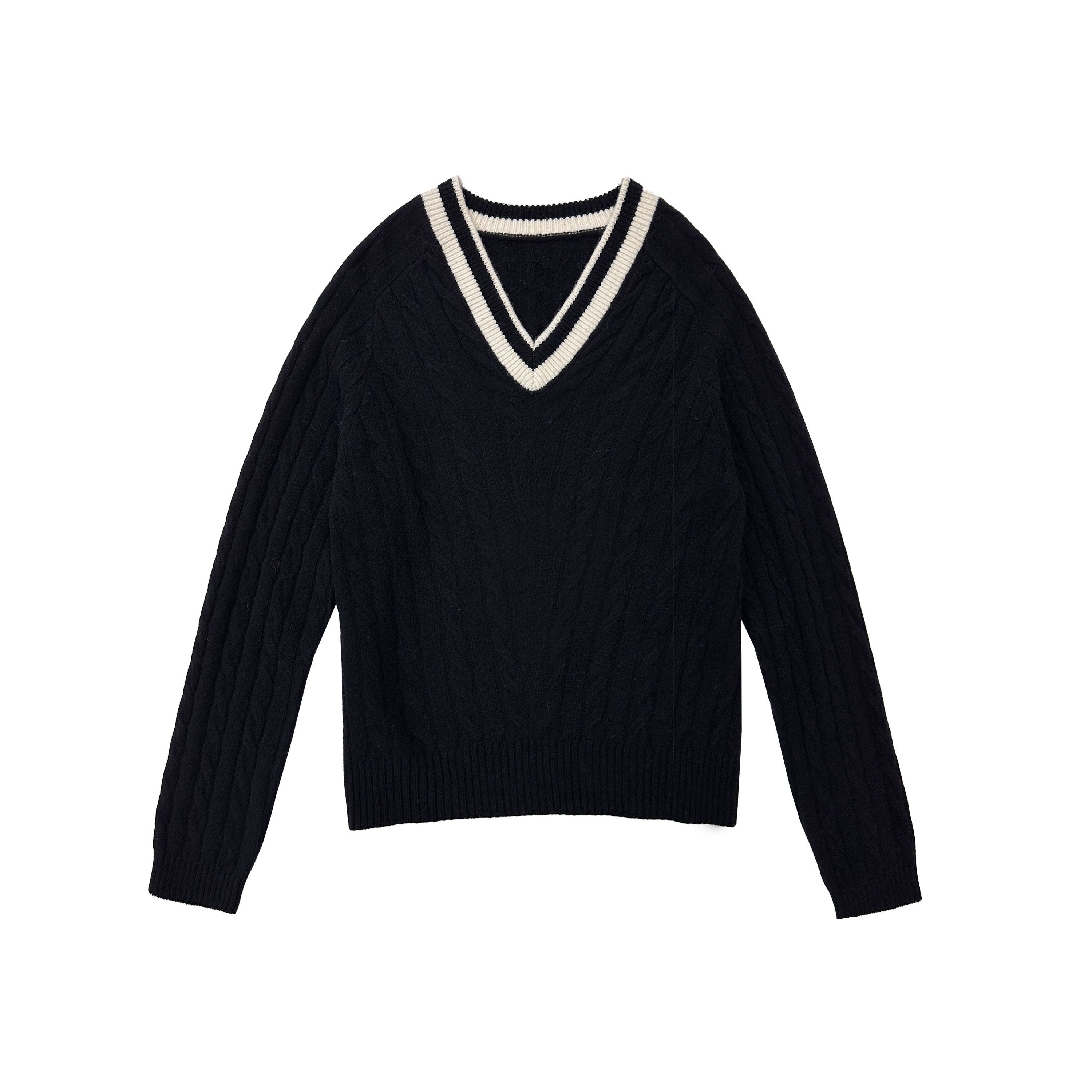 Northbutsouth_V-neck_Colorblock_Loose_Women&