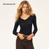 Northbutsouth_V-neck_Rolled_Edge_Cotton_Women&