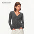 Northbutsouth_V-neck_Shell_Button_Pocket_Slim_Fit_Wool_Cashmere_Women&