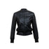 Northbutsouth Vintage Black Cropped PU Leather Jacket With Waist Detail MISSTT