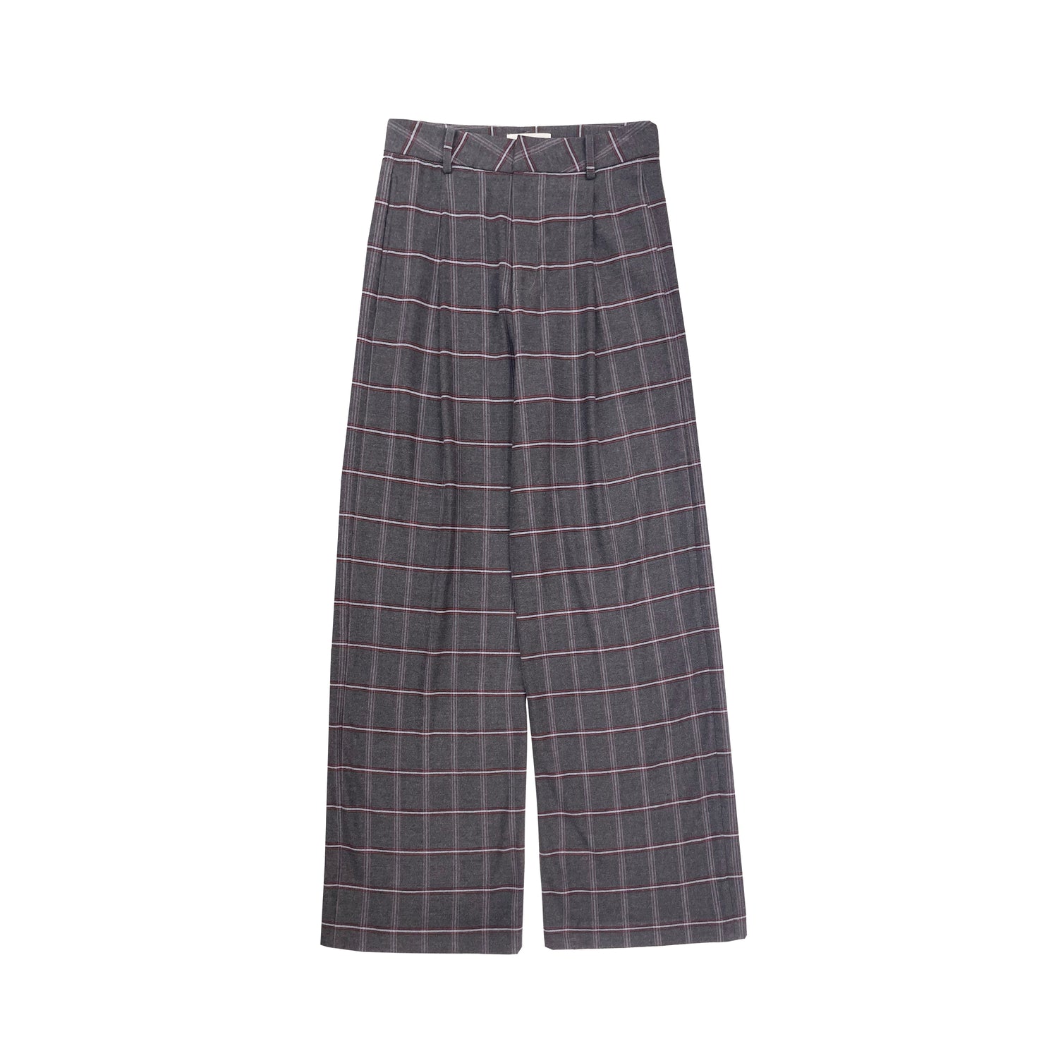 Northbutsouth Vintage Checkered Trousers Low Waist Wide Leg Casual Pants MISSTT