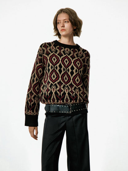 Vintage Studded Leather Belt In Black And Brown