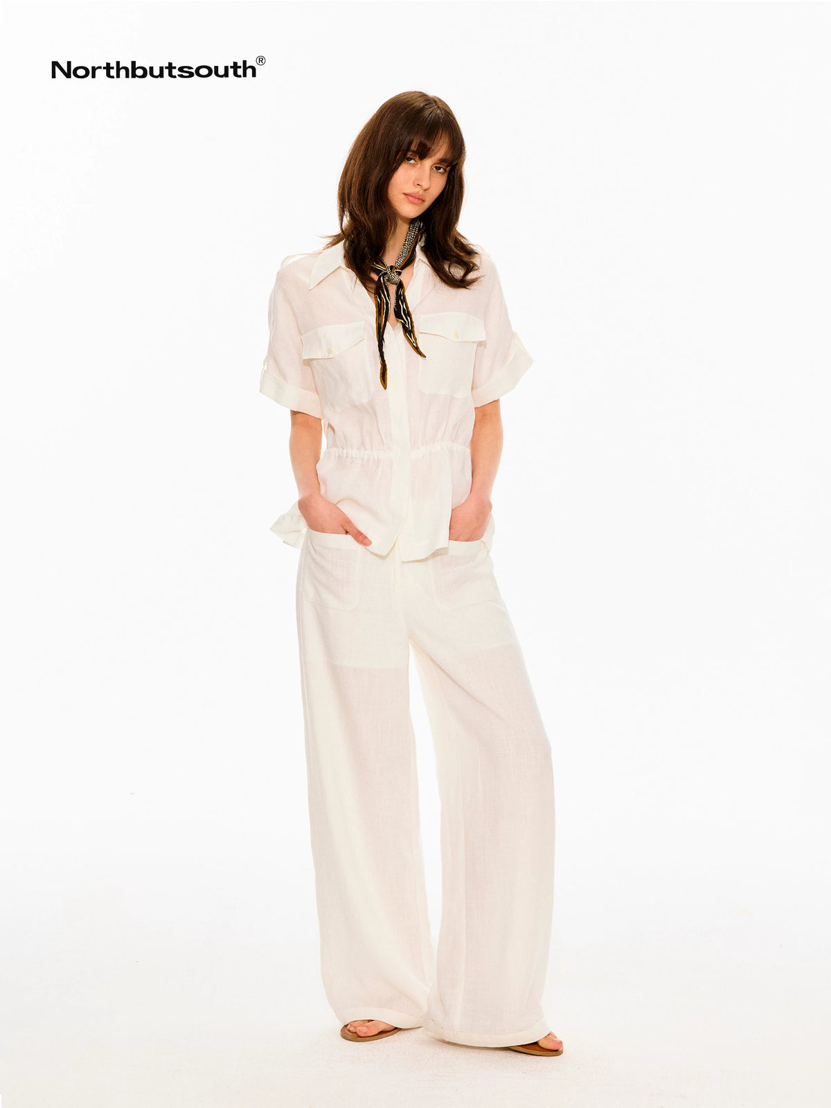 Northbutsouth Vintage Utility Pocket Pleat Women&