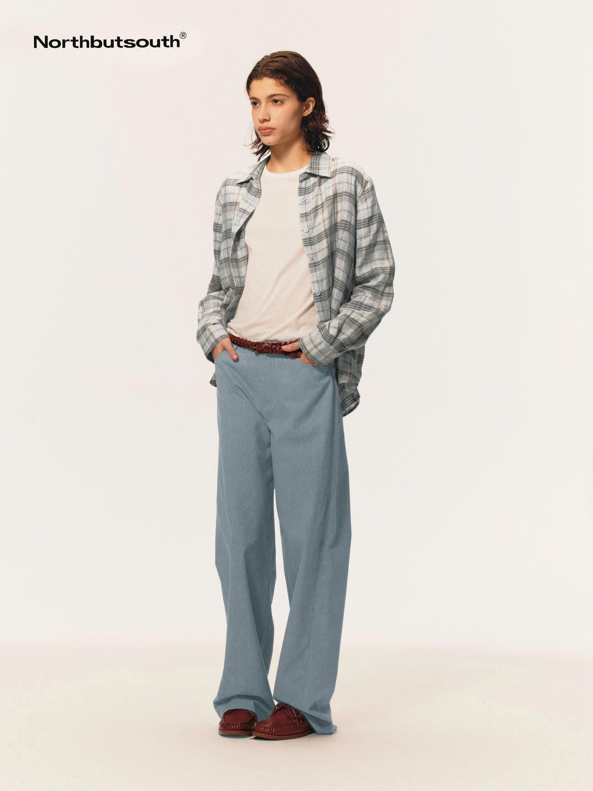 Northbutsouth Vintage Wash Distressed Mid Low Rise Cotton Women&