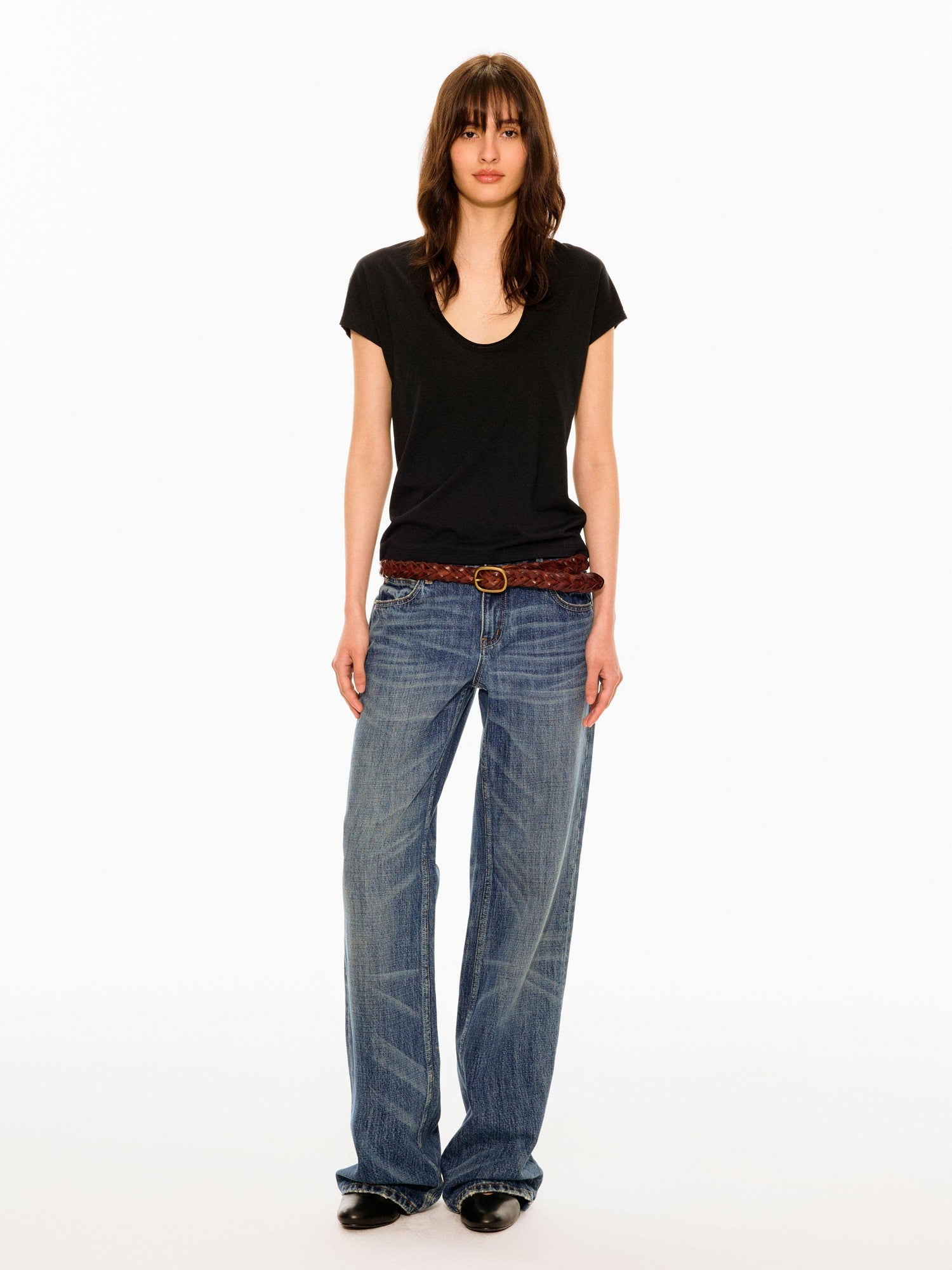 Northbutsouth Vintage Whisker Washed Slim Low Rise Women&