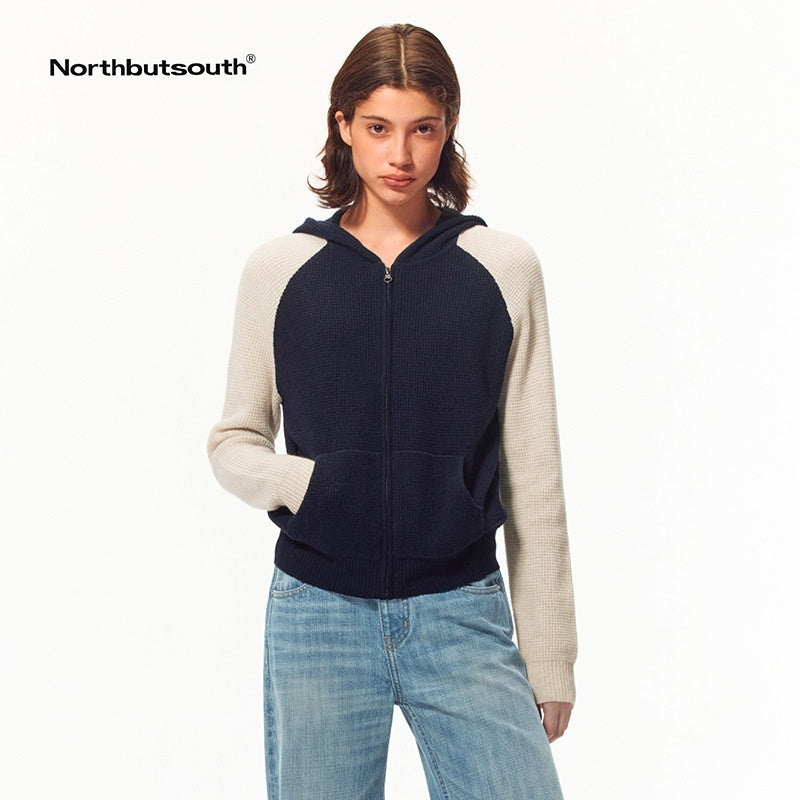 Northbutsouth_Waffle_Knit_Color_Block_Raglan_Sleeve_Women&