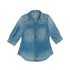 Northbutsouth_Washed_Denim_Blue_Vintage_V-neck_Cinched_Waist_Women&