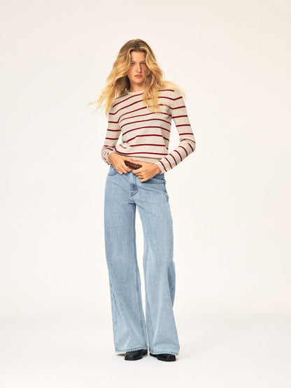 Northbutsouth Washed Distressed Mid Low Rise Cotton Women&