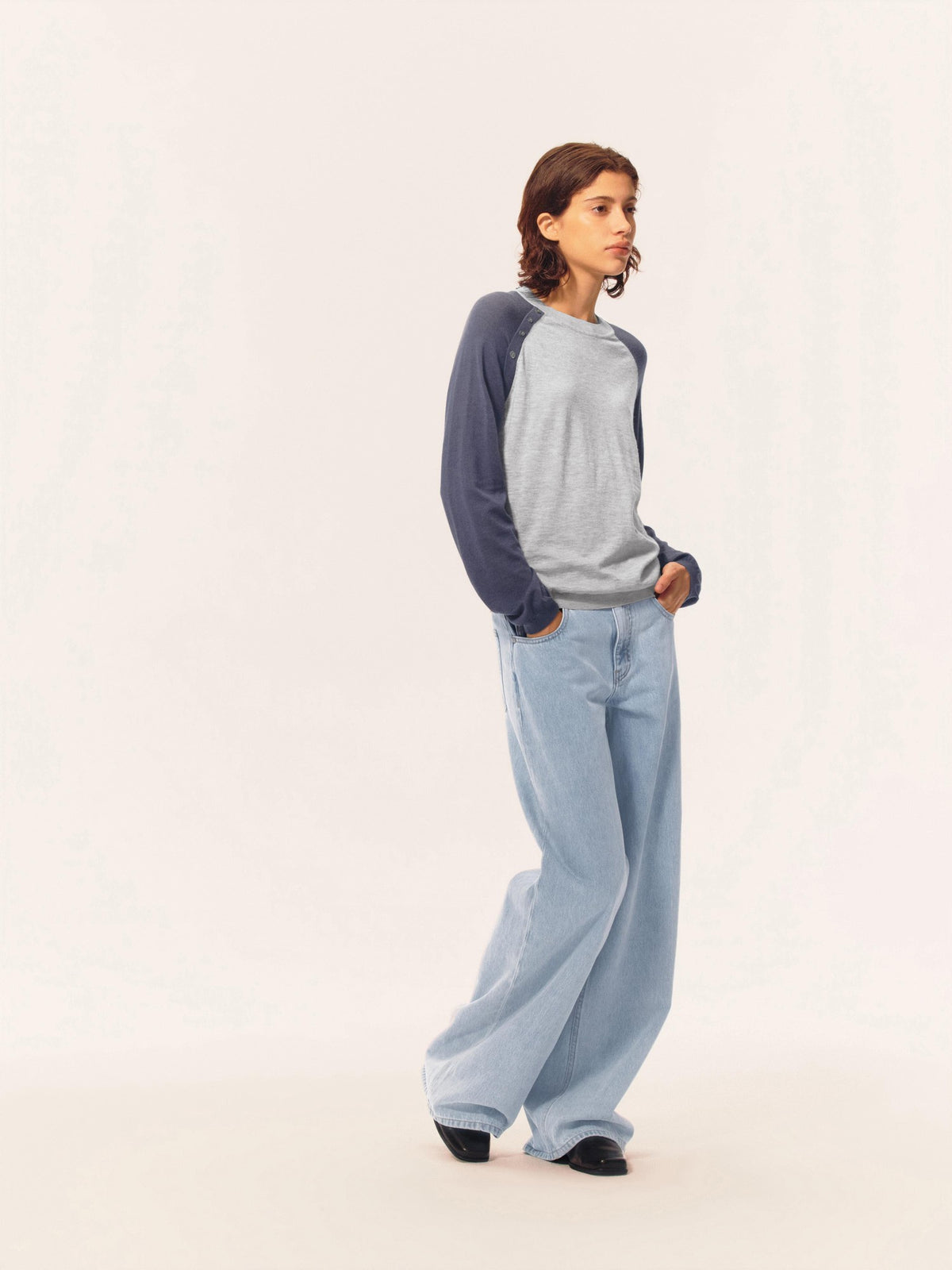 Northbutsouth Washed Distressed Mid Low Rise Cotton Women&