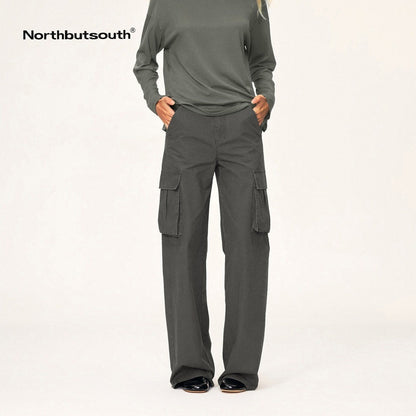 Northbutsouth_Washed_Distressed_Multi_Pocket_Mid_Low_Rise_Straight_Leg_Women&