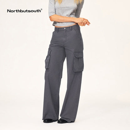Northbutsouth_Washed_Distressed_Multi_Pocket_Mid_Low_Rise_Straight_Leg_Women&