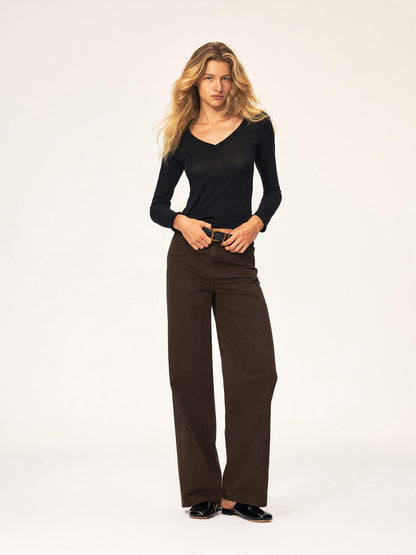 Northbutsouth Washed Faded Textured Mid Low Rise Cotton Women&