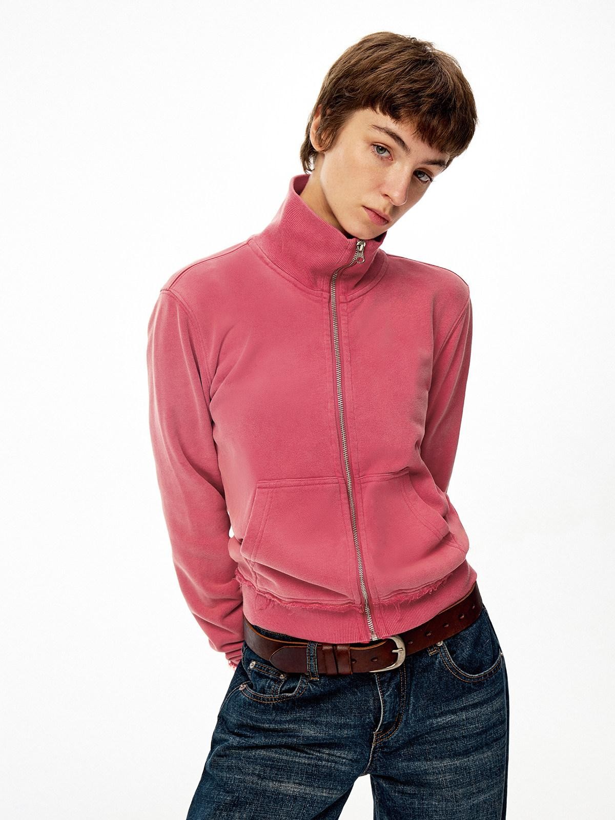 Northbutsouth Washed Vintage Distressed Layered Outerwear Women&