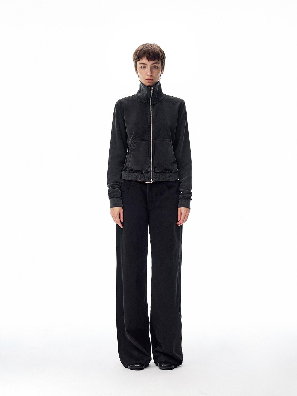 Northbutsouth Washed Vintage Distressed Layered Outerwear Women&