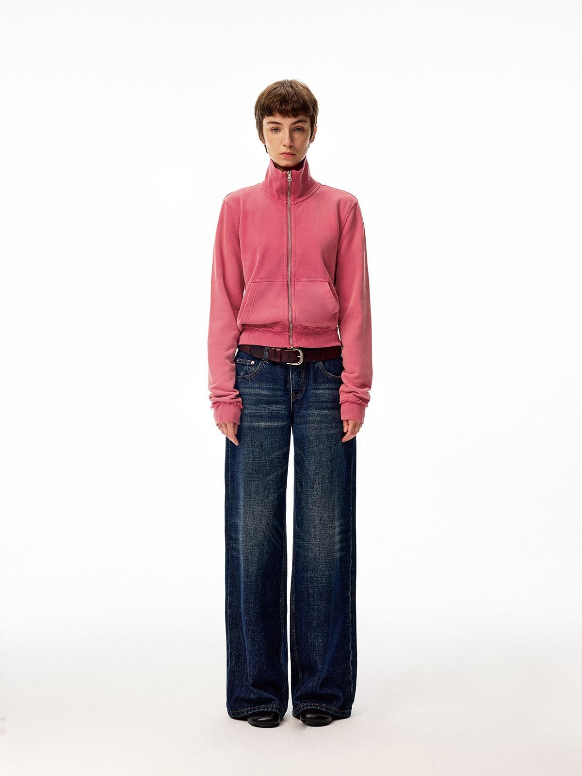 Northbutsouth Washed Vintage Distressed Layered Outerwear Women&