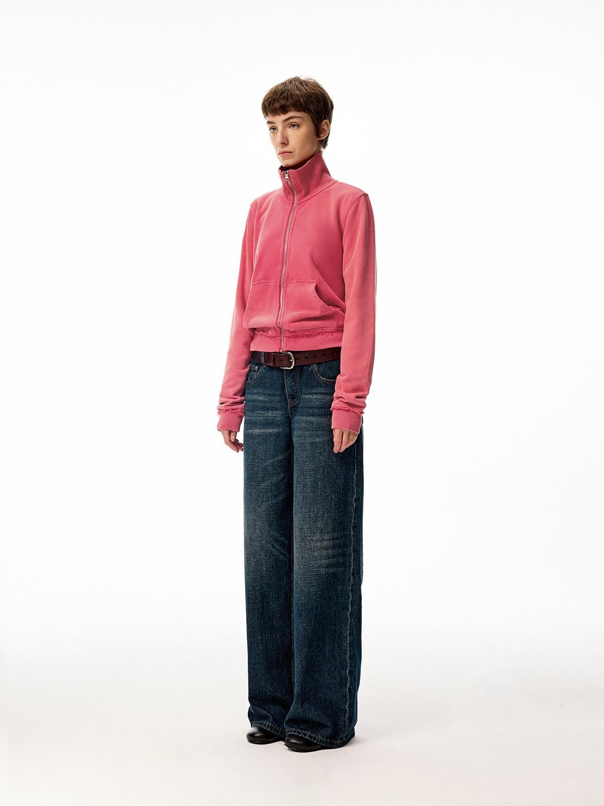 Northbutsouth Washed Vintage Distressed Layered Outerwear Women&