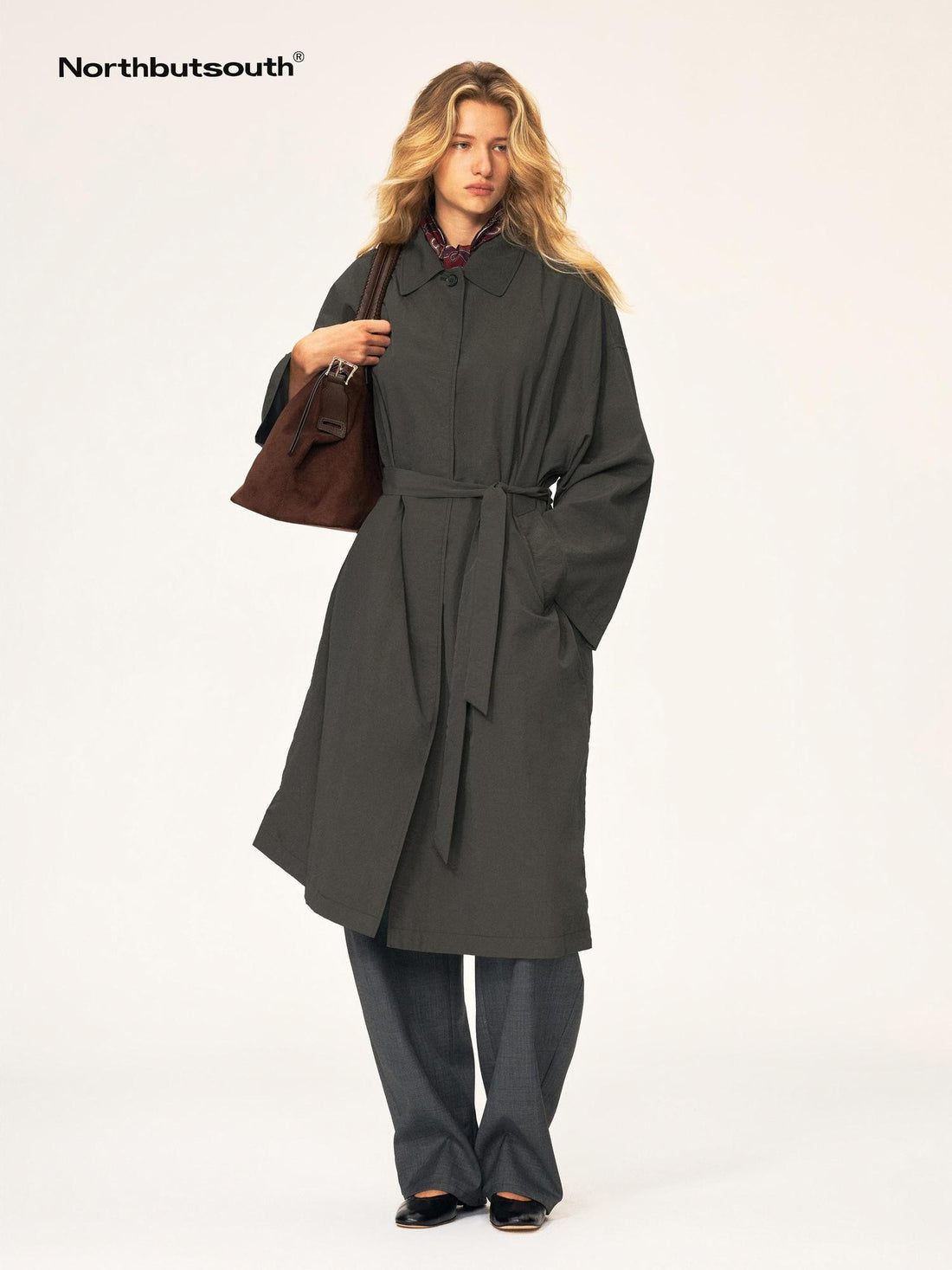 Northbutsouth Water Repellent Lightweight Belted Long Women&