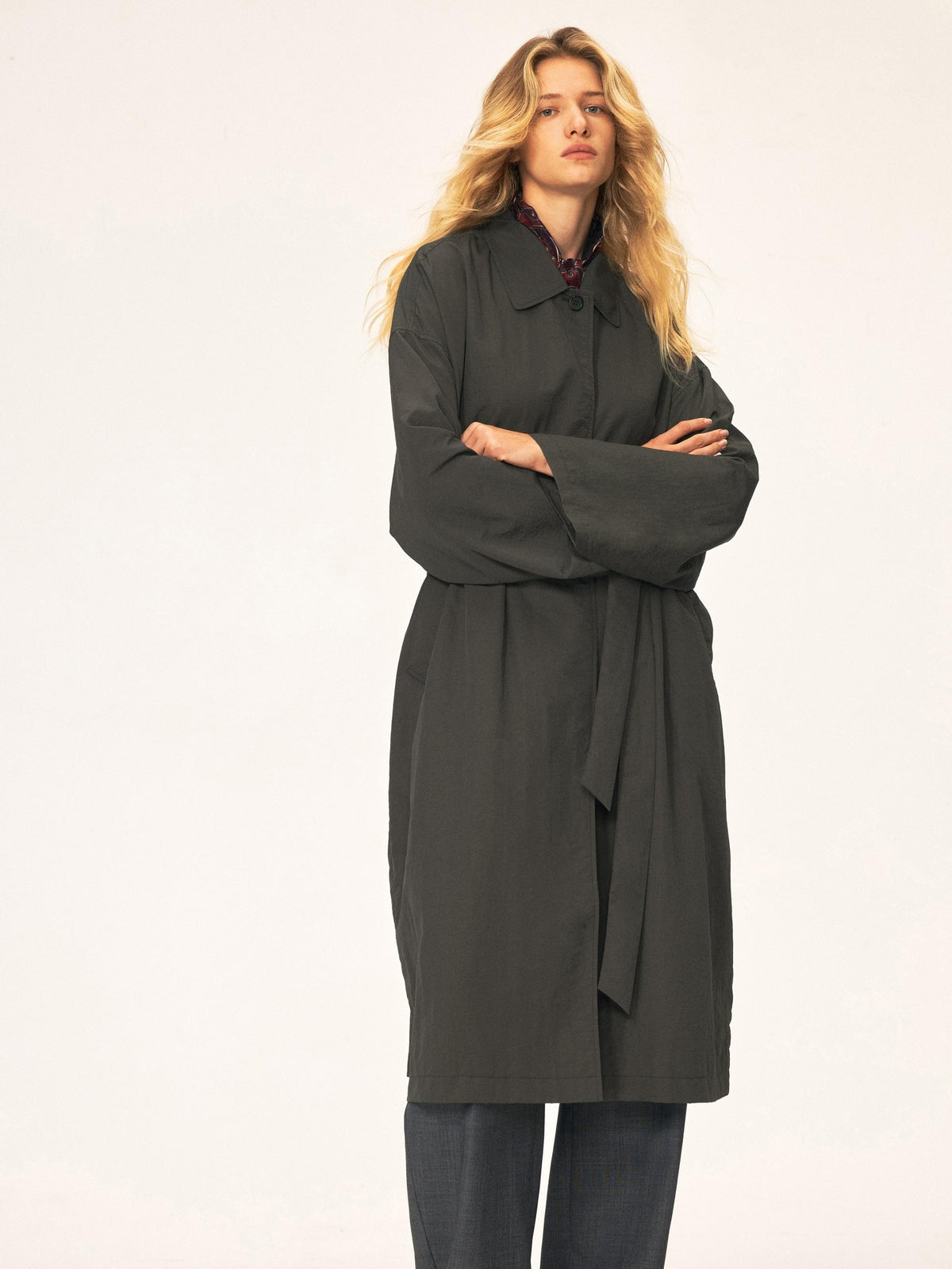Northbutsouth Water Repellent Lightweight Belted Long Women&