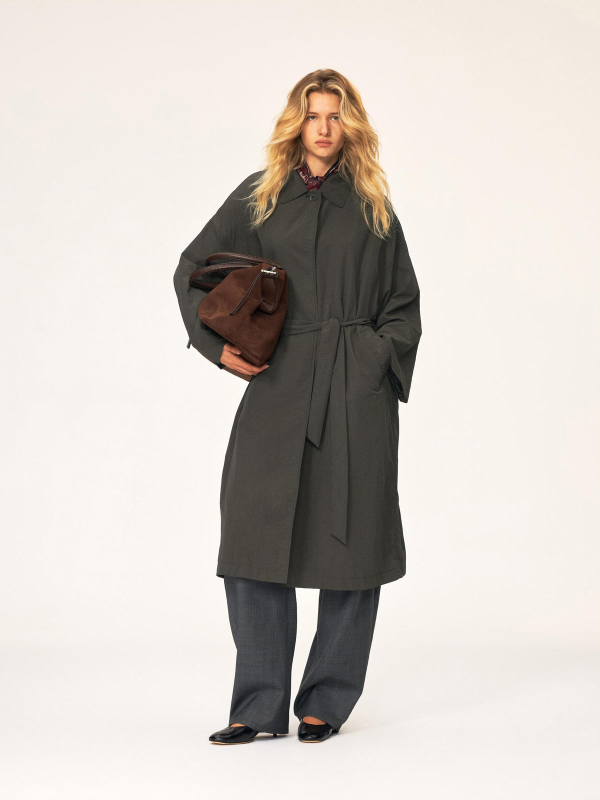 Northbutsouth Water Repellent Lightweight Belted Long Women&
