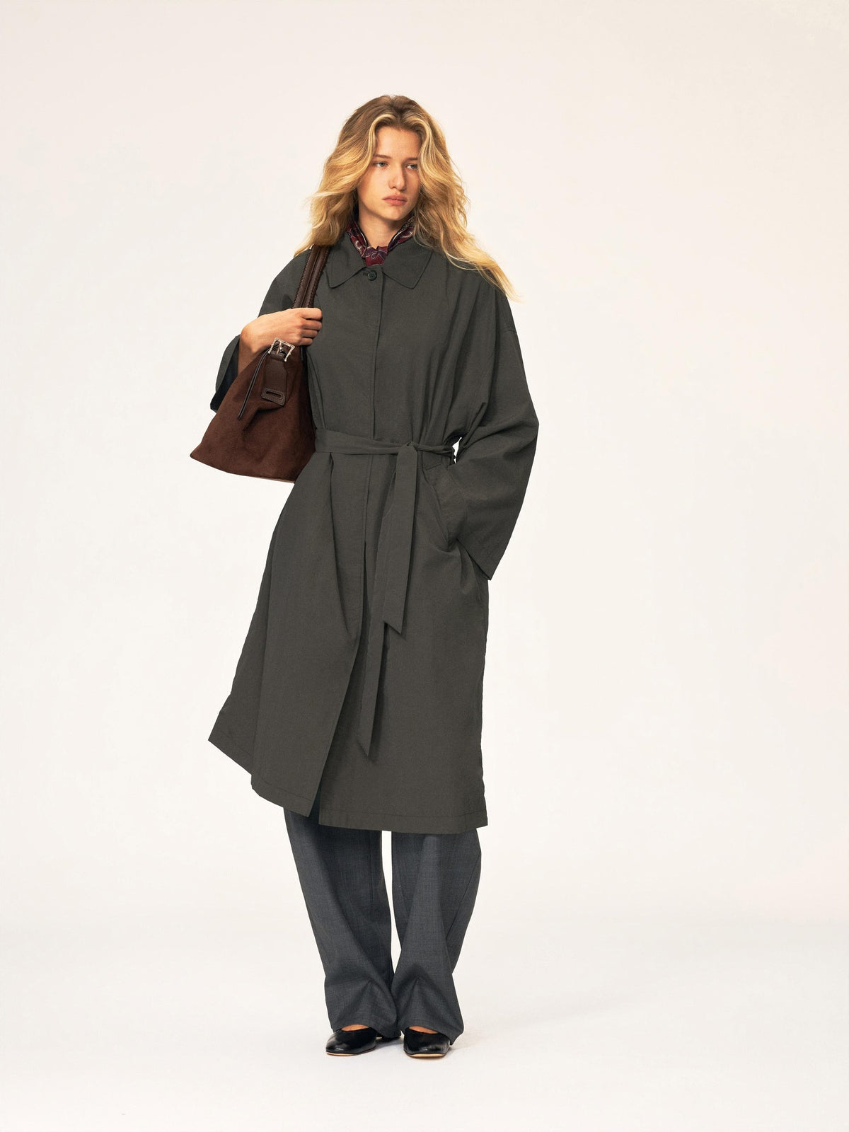 Northbutsouth Water Repellent Lightweight Belted Long Women&