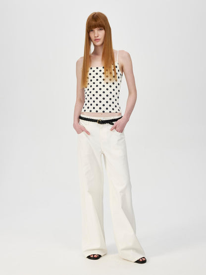 Northbutsouth Wave Point Slim Knit Stripe Camisole