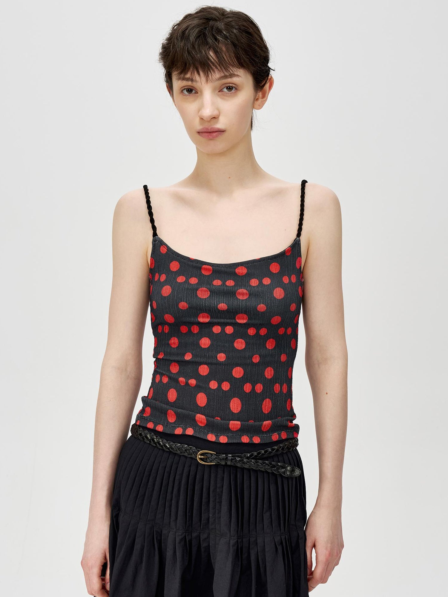 Northbutsouth Wave Point Slim Knit Stripe Camisole