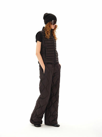 Northbutsouth Wave Quilted Elastic Waist Casual Women&