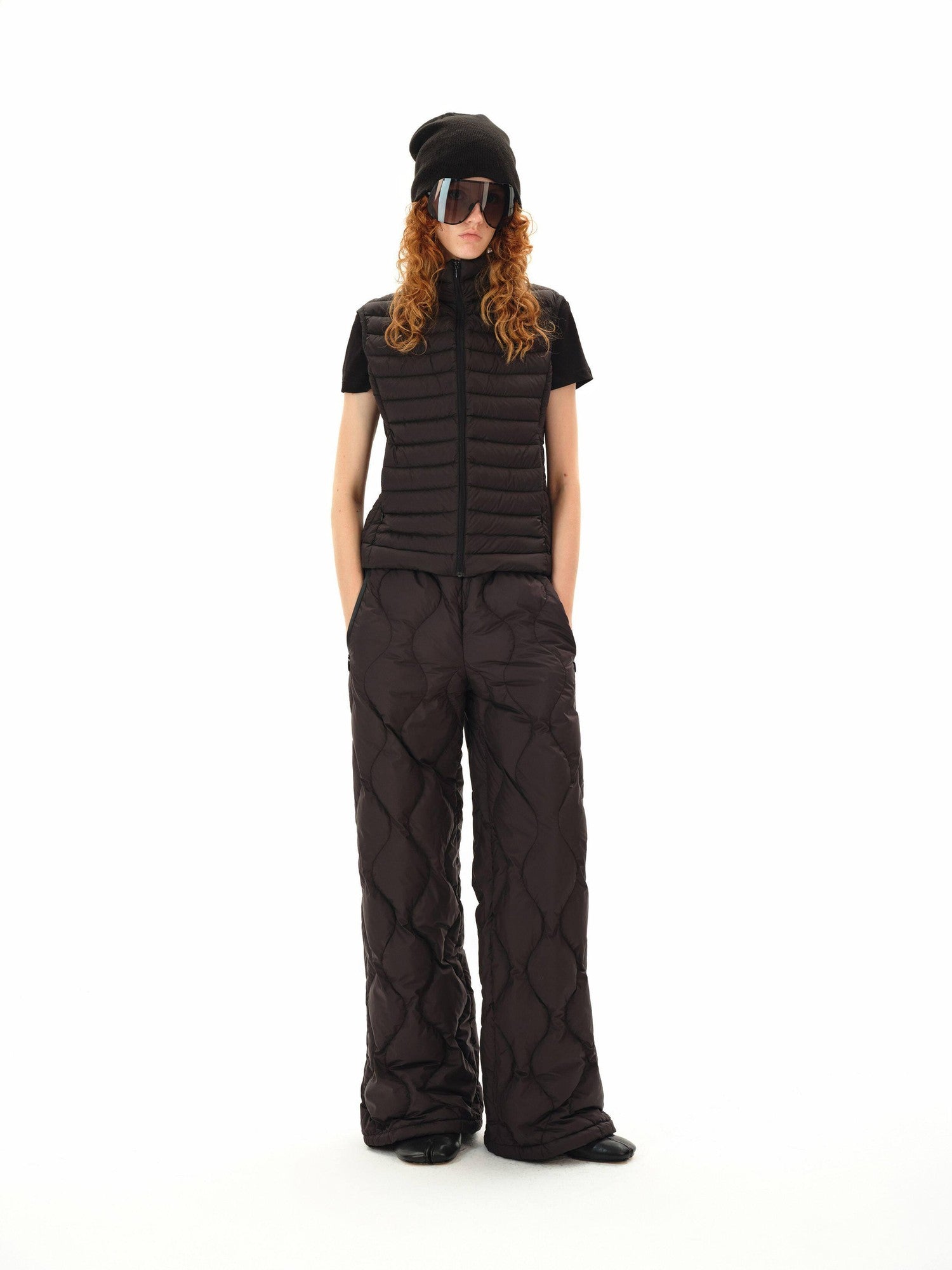Northbutsouth Wave Quilted Elastic Waist Casual Women&