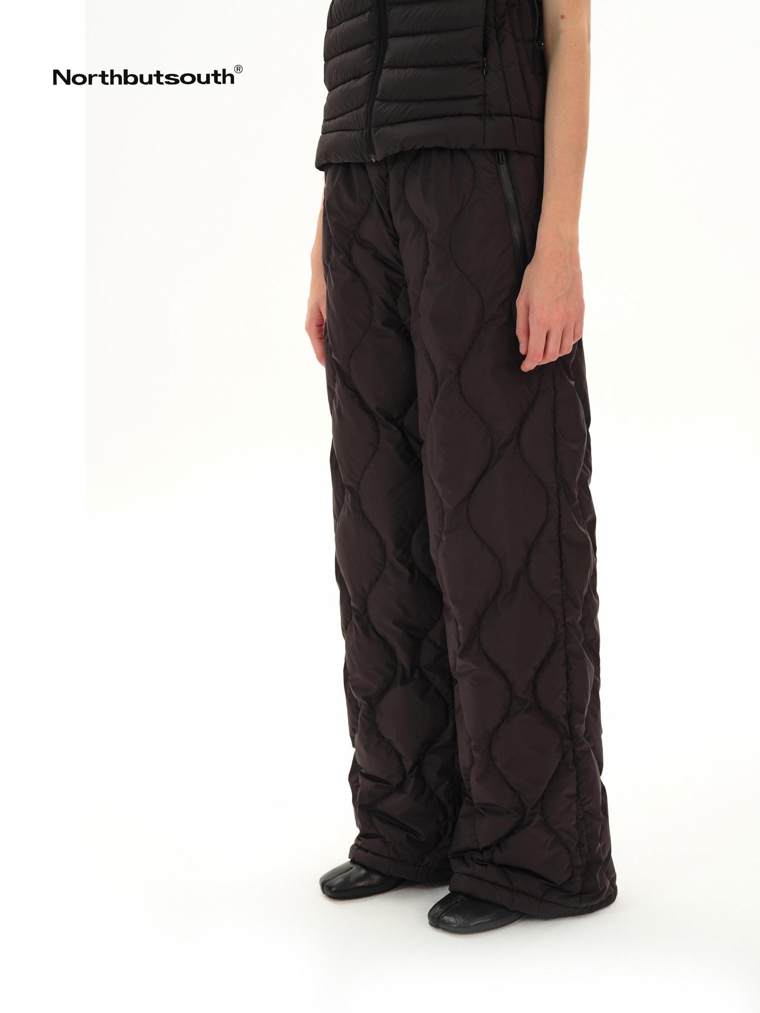 Northbutsouth Wave Quilted Elastic Waist Casual Women&