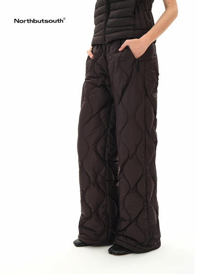 Northbutsouth Wave Quilted Elastic Waist Casual Women&