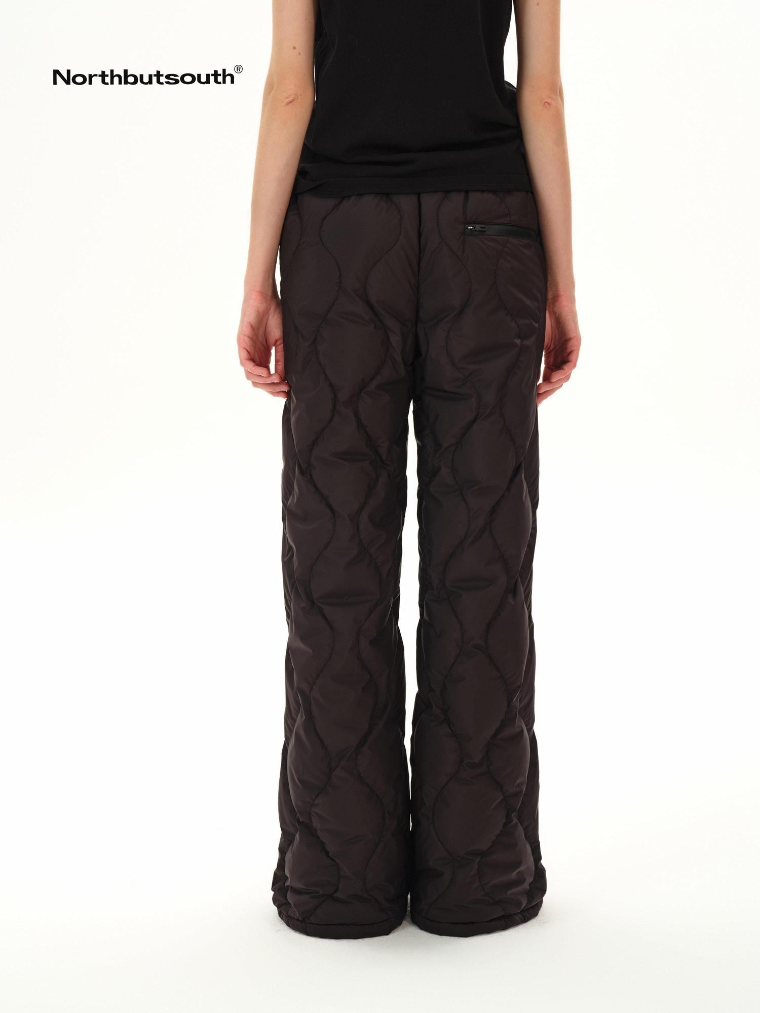 Northbutsouth Wave Quilted Elastic Waist Casual Women&